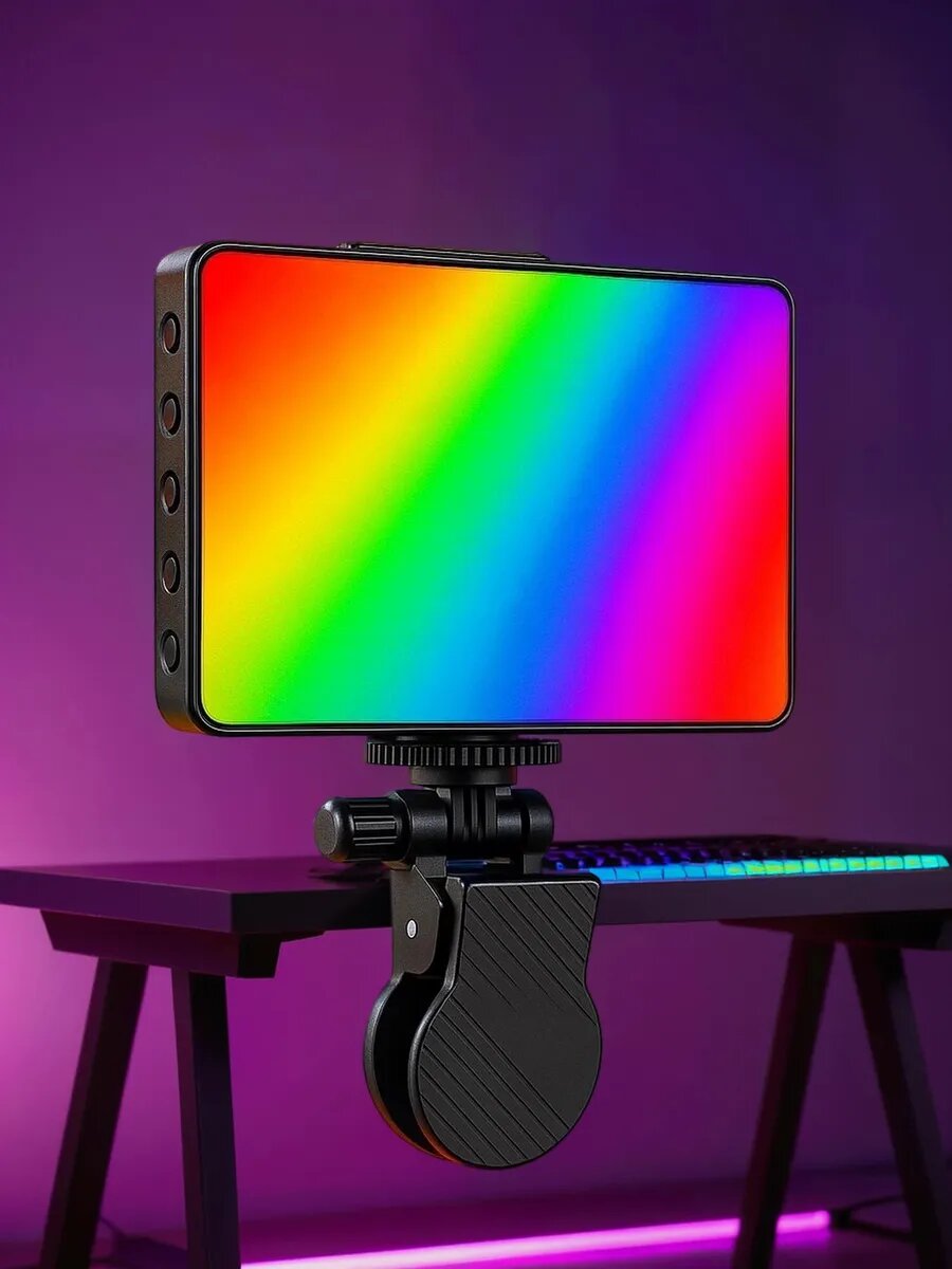 Компактный видеосвет для съемки, RGB портативный цветной M16
