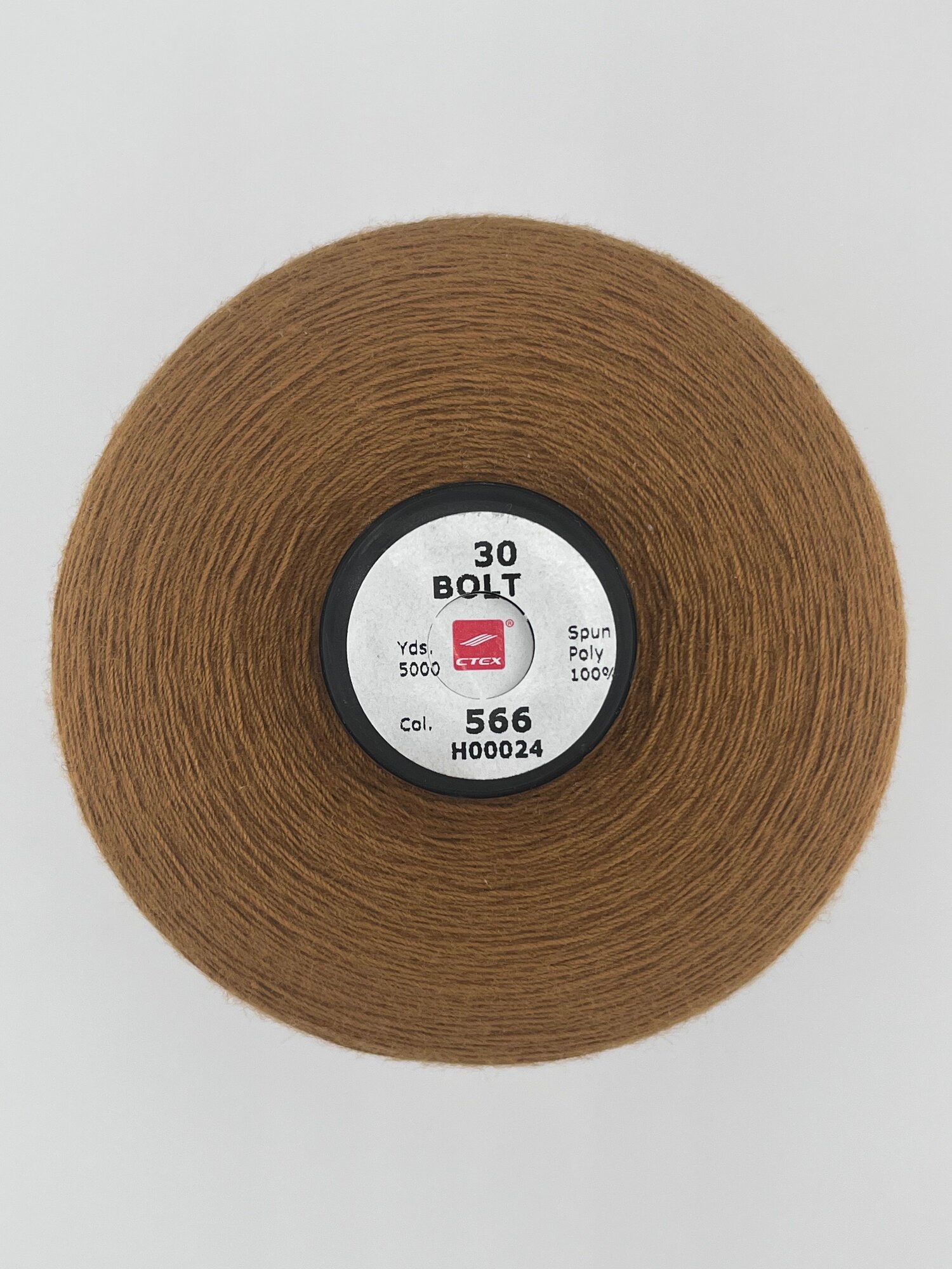 Нитки для шитья 20/3, 5000 ярдов, коричневые — фото 1