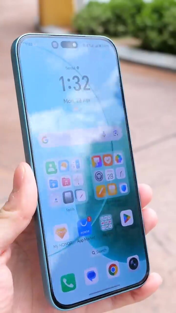 Смартфон Honor 400 Lite, 5G, 8/256 GB, 6.7", 108 МП, 120 Гц, AMOLED, 5230 мА/ч, зеленый — фото 1