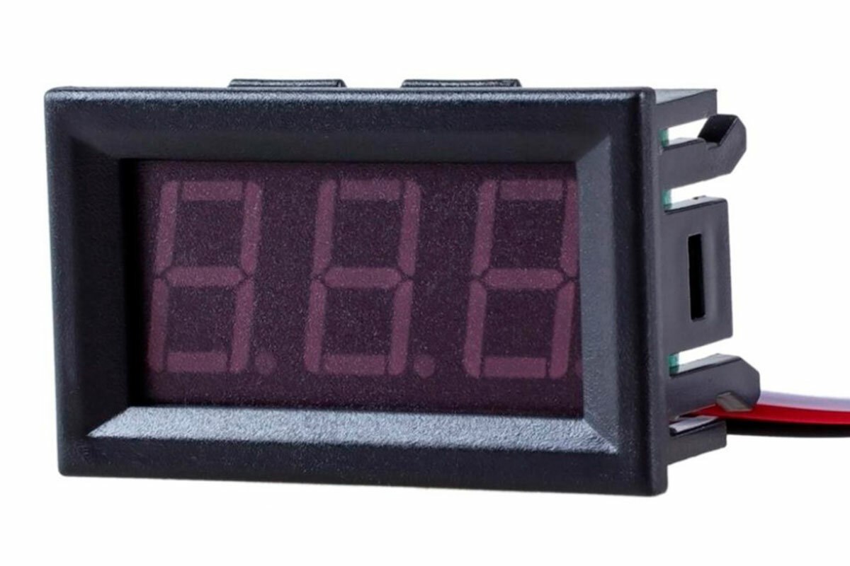 Вольтметр ACV RM37-VTR12R врезной, цифровой с красной подсветкой
