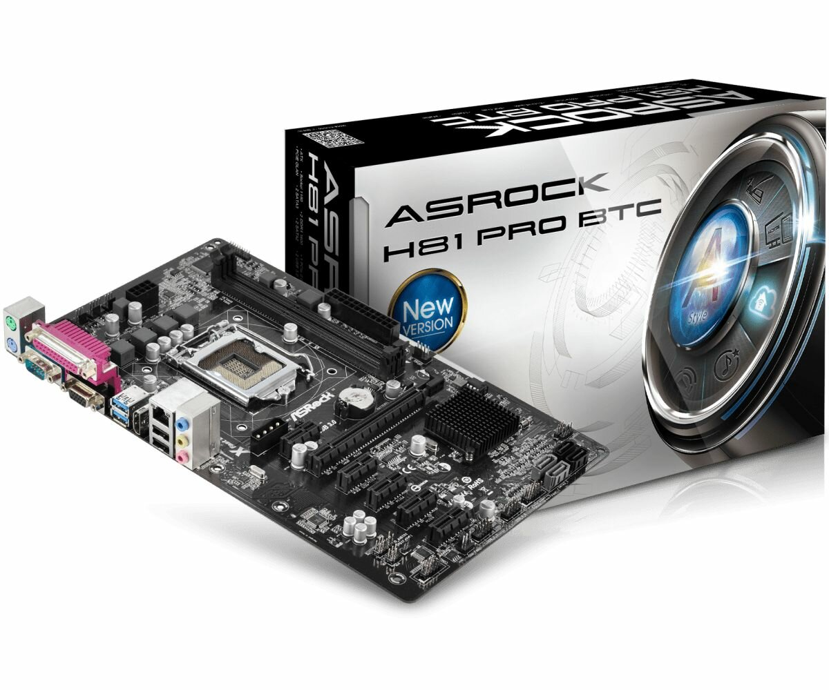 Материнская плата Asrock H81 Pro BTC