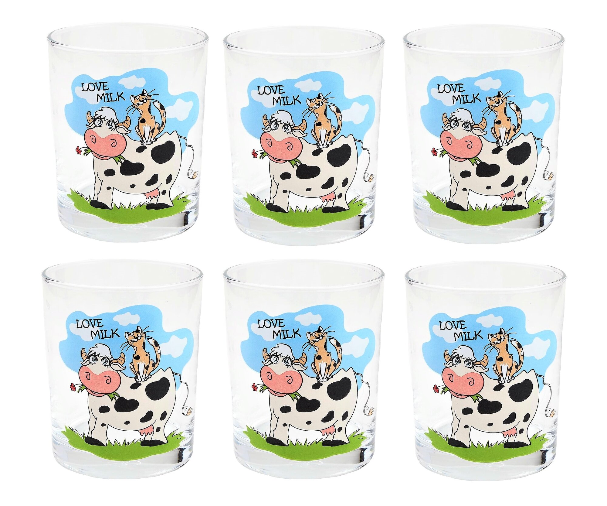 Набор 6шт стаканов низ 255мл