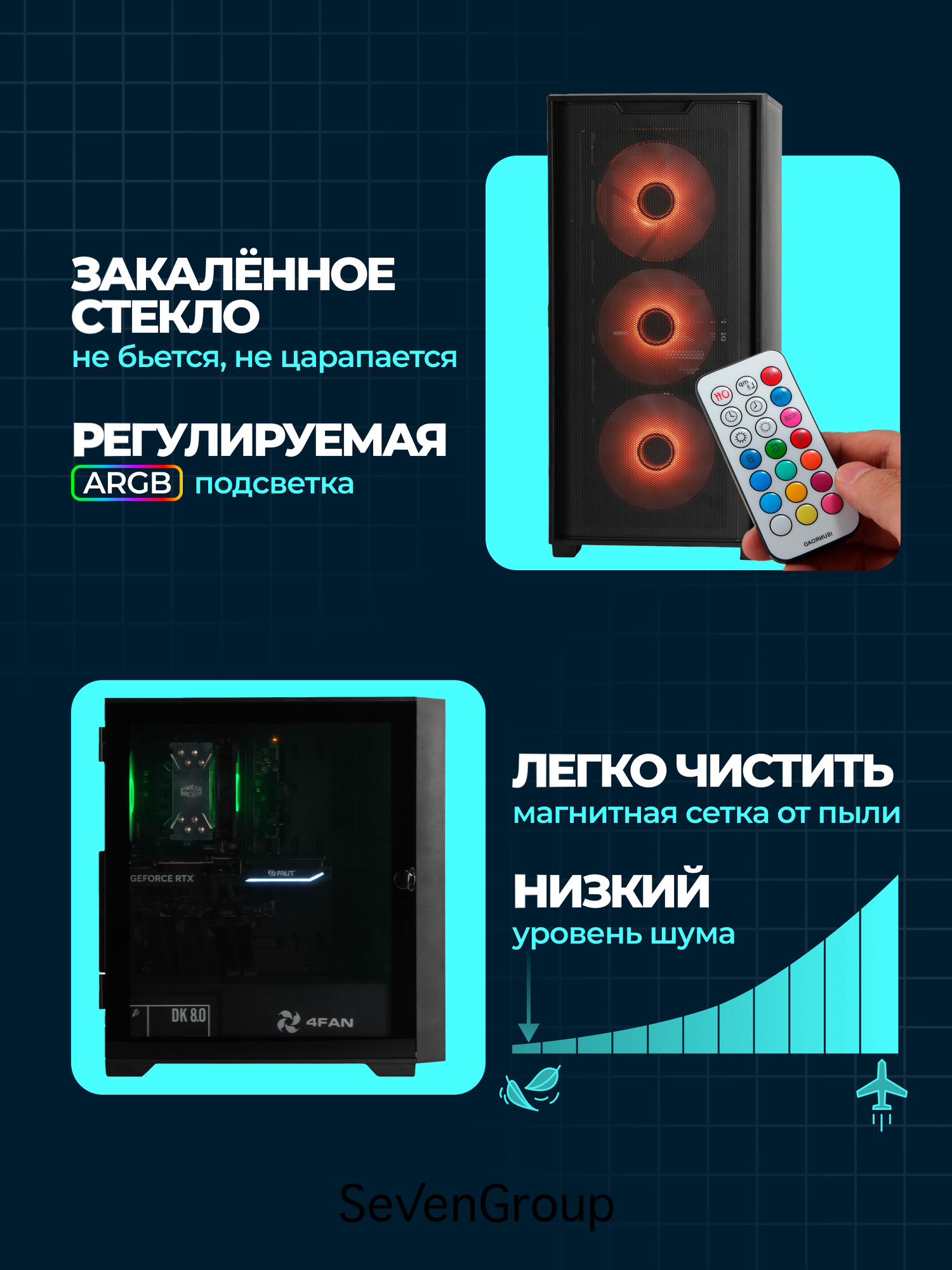 Системный блок игровой мощный для компьютера ПК (RYZEN 5 5600, RTX 3060Ti 8ГБ, ОЗУ 16ГБ, SSD 1024ГБ) — фото 1