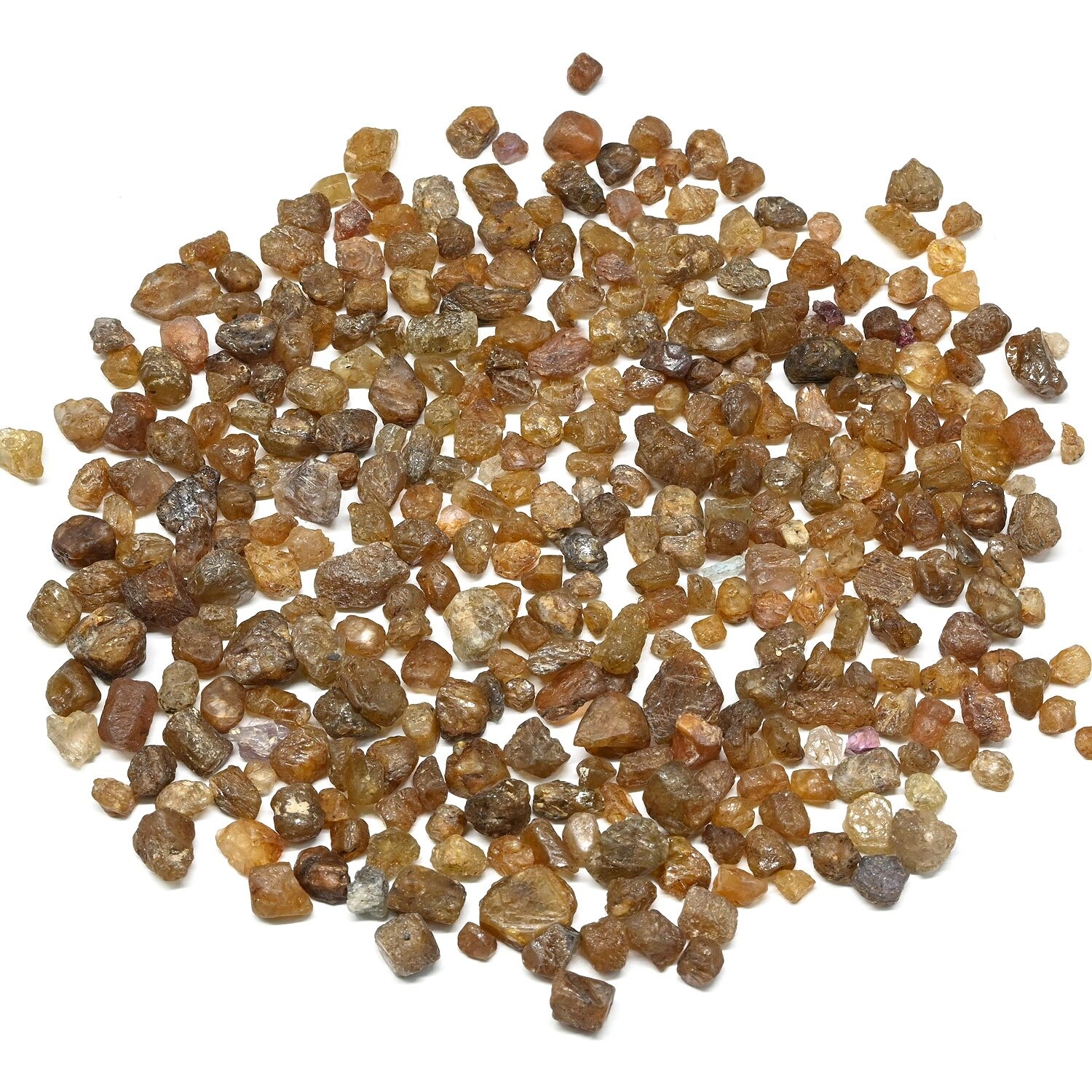 Сапфир желтый галтовка фракция 3 8мм  упаковка 100г  