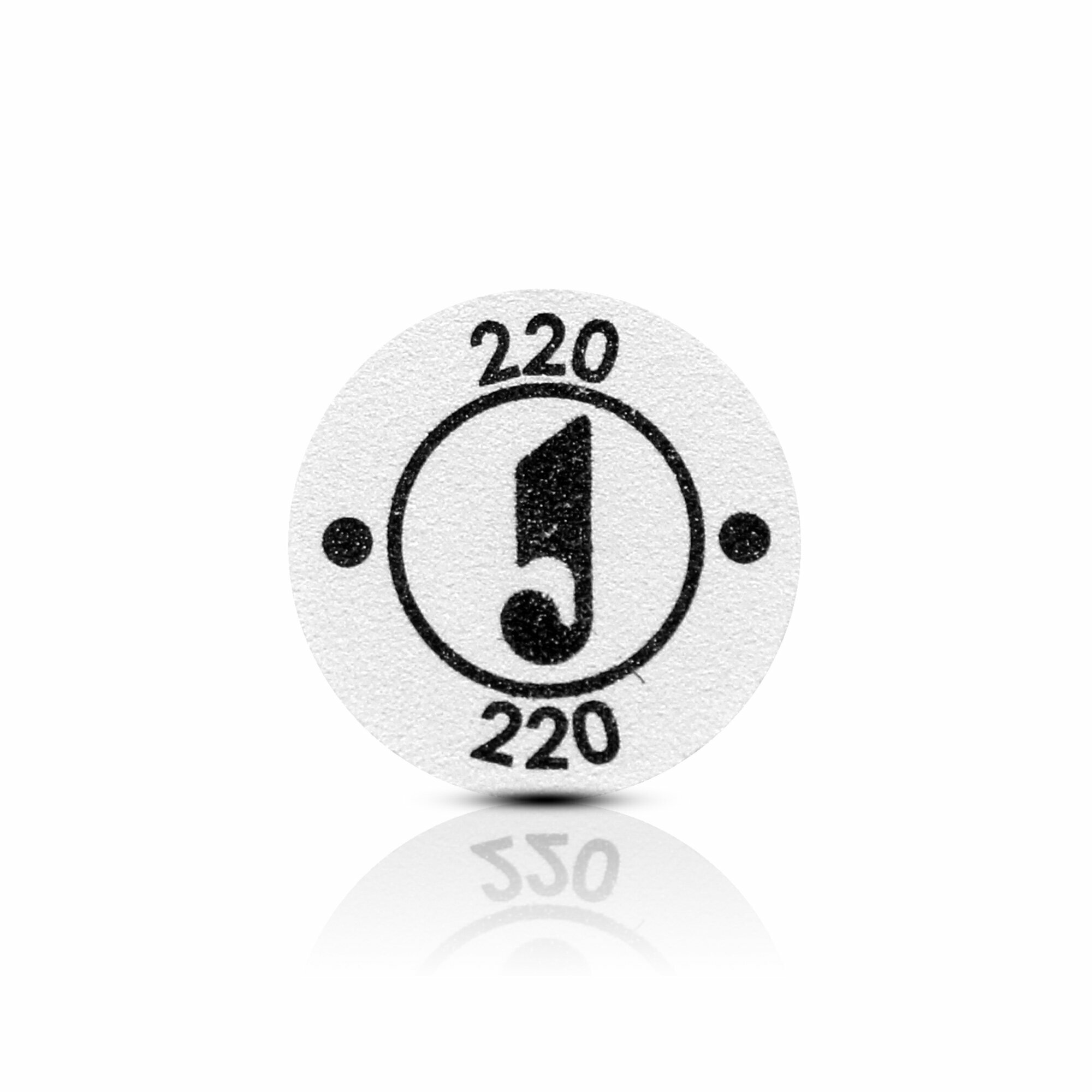 Файлы диски для педикюра абразив 220, D20мм, белый, уп 30 шт