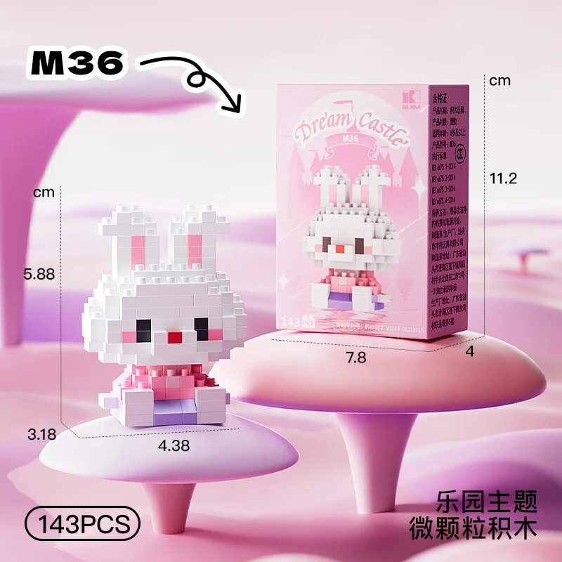 MINISO Мини-конструктор Disney Микки и Минни
