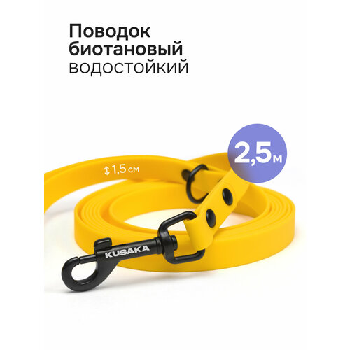 Поводок для собак водостойкий биотан BUBA ширина 1,5см длина 2.5м