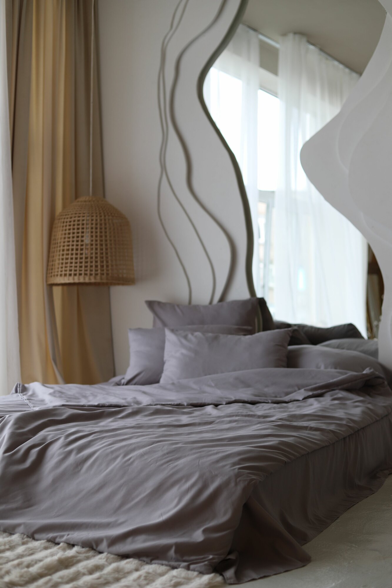 Постельное белье Евро Sleeping Place сатин простынь 240x220см пододеяльник 220x200см наволочки 50x70