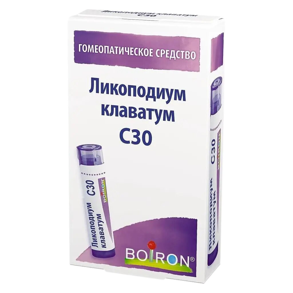 Ликоподиум клаватум С30 гранулы гомеопатические 4 г 1 шт