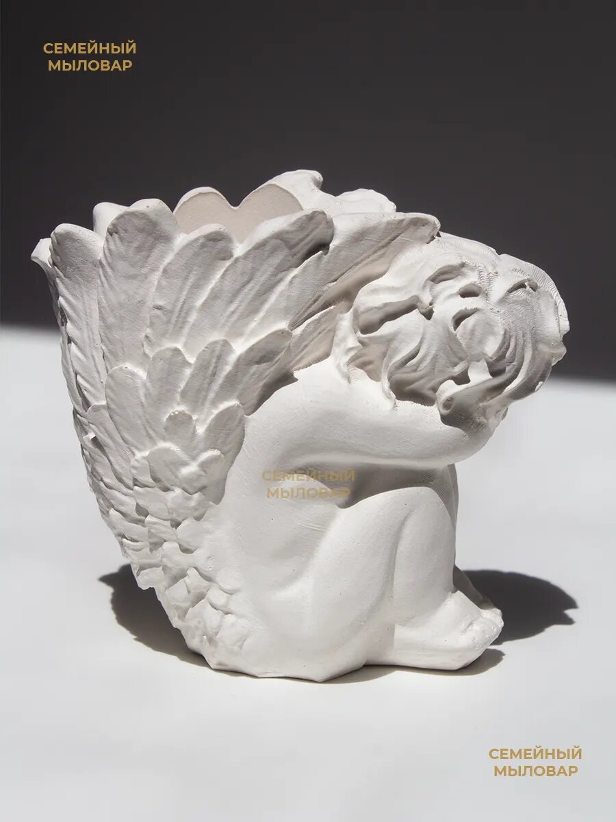 Силиконовый молд для гипса / кашпо ангел — фото 1