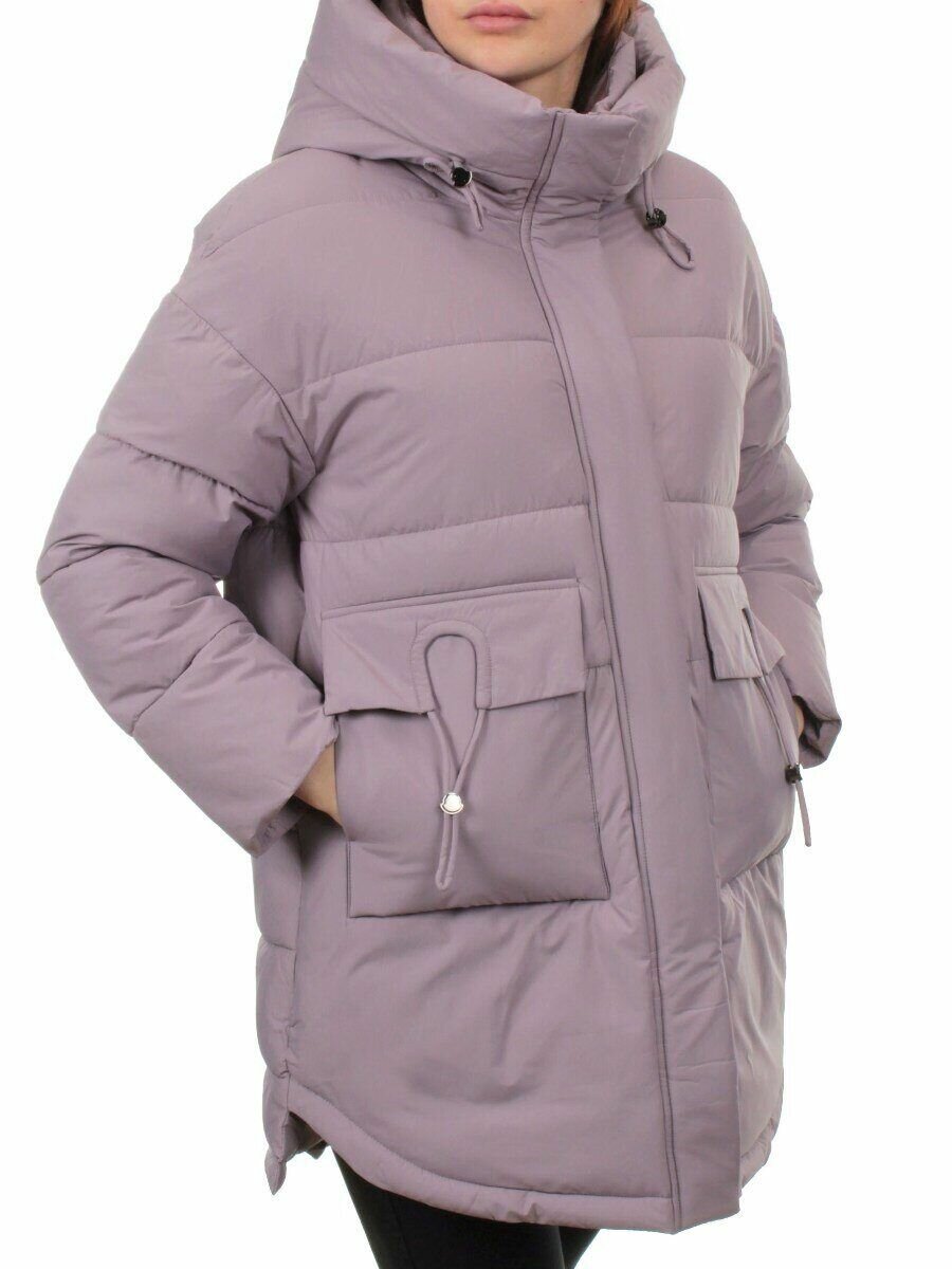 2301 Зеленая Куртка зимняя женская (150 гр. холлофайбер) р.50(2XL)