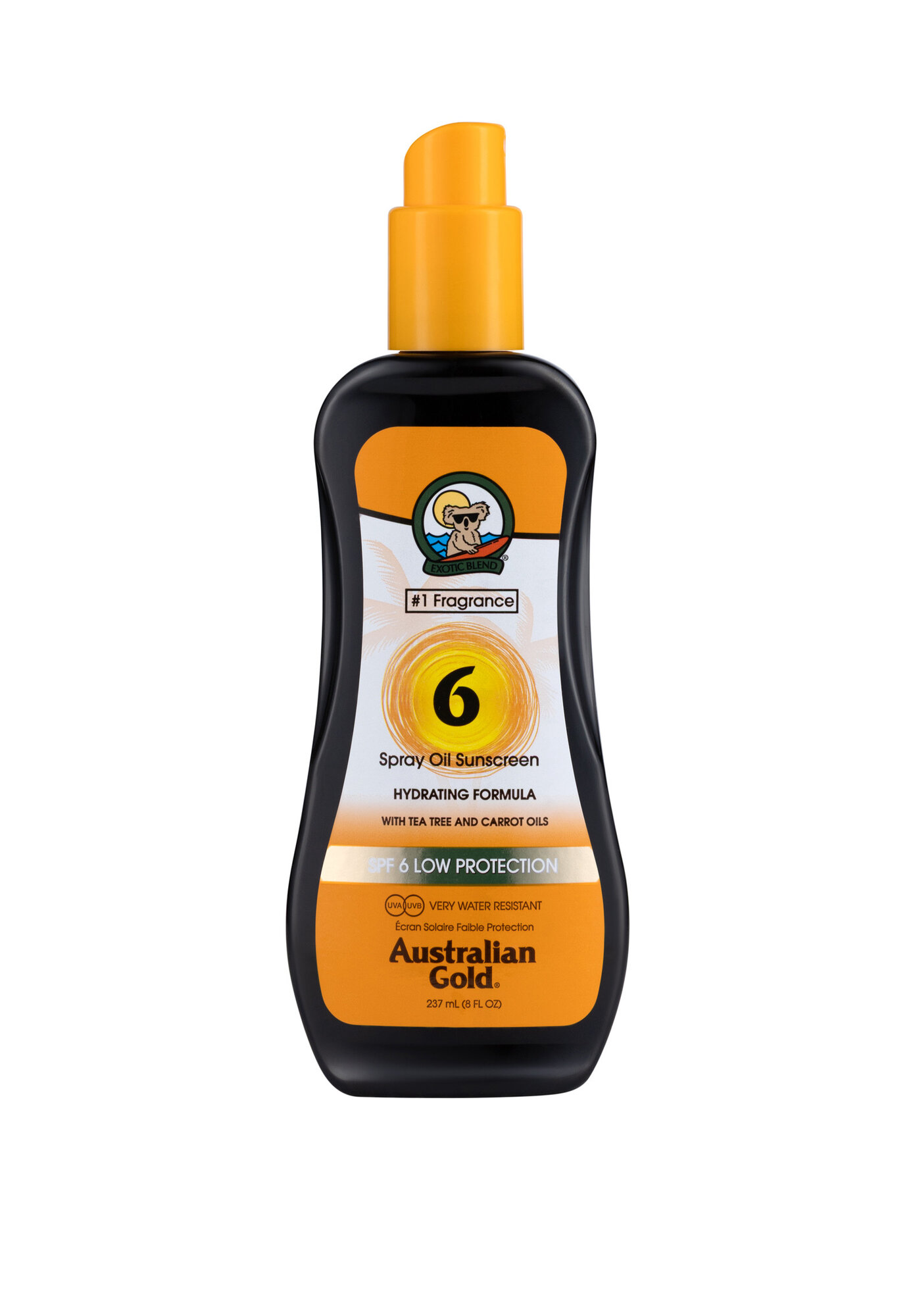 Солнцезащитное масло Australian Gold SPF 6, для всех типов кожи, 237мл