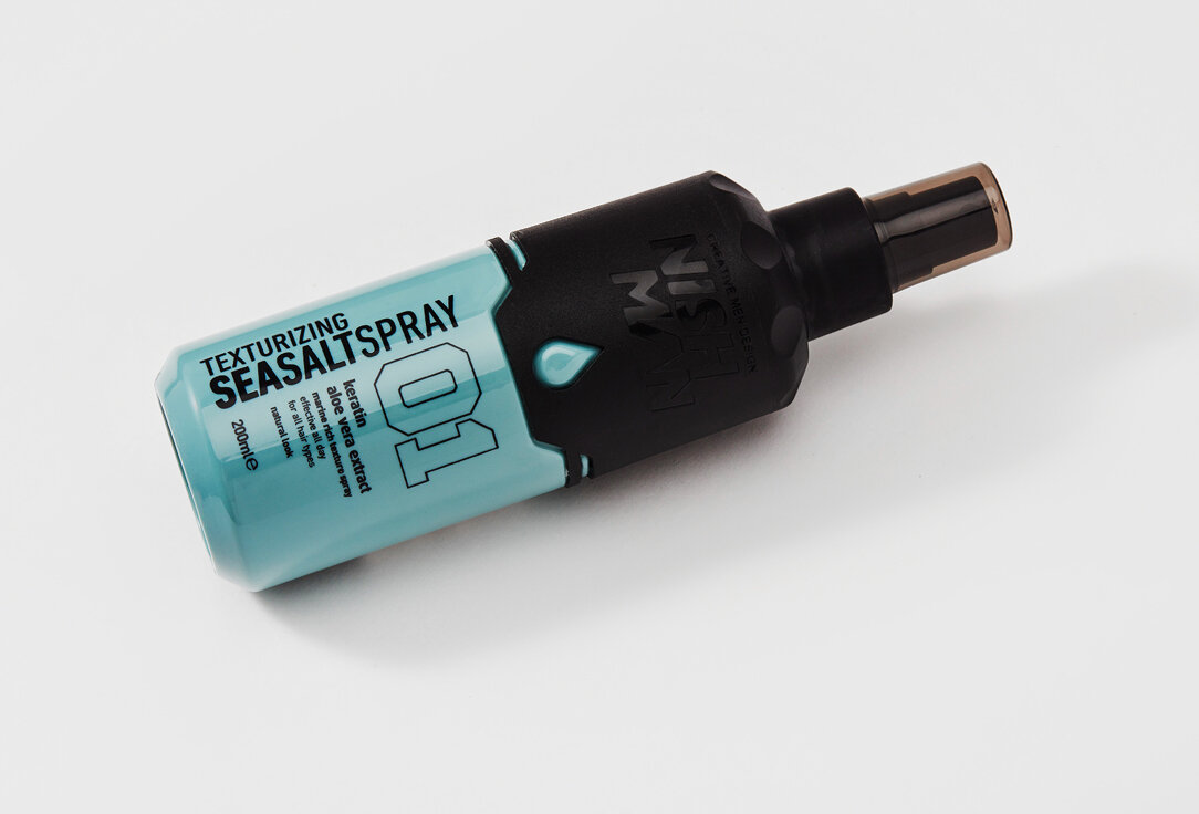 Солевой спрей для укладки волос NISHMAN SEASALT SPRAY (матовый, придает объем, четко выраженные пряди), 200 мл — фото 1