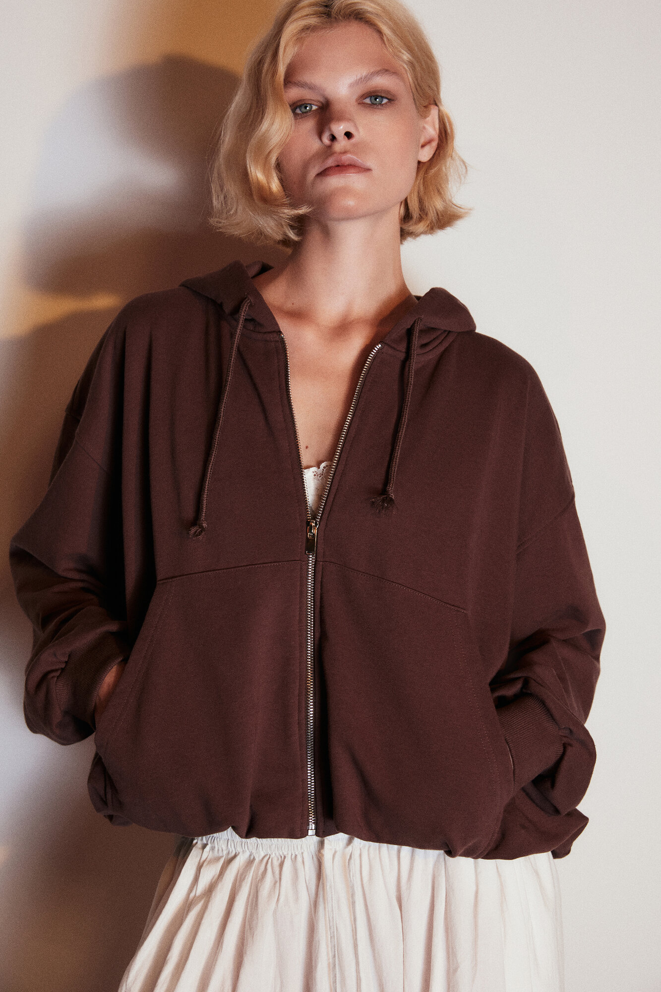 Свитшот Befree Woman Mix&Match размер S  коричневый