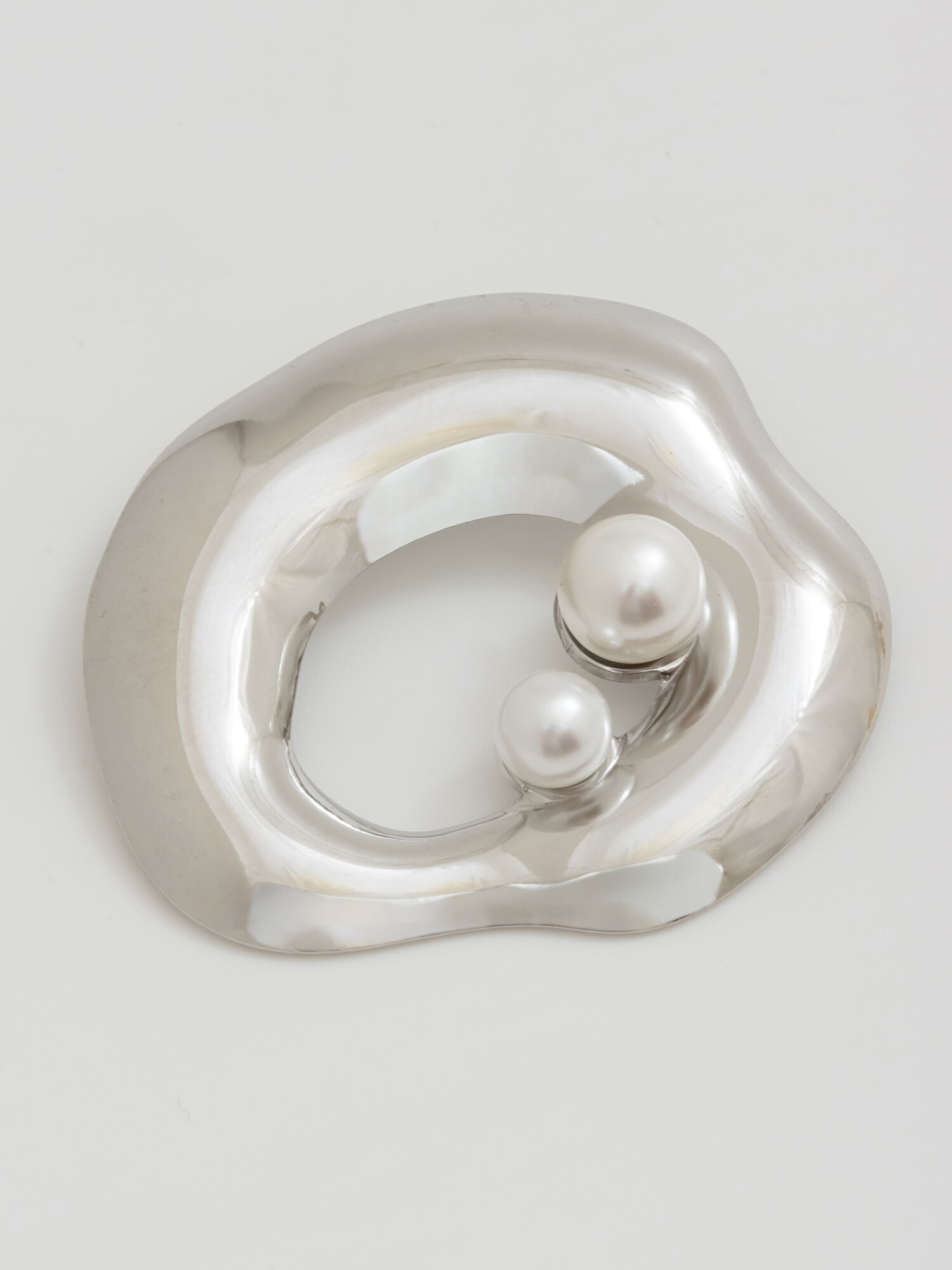 Брошь, жемчуг имитация