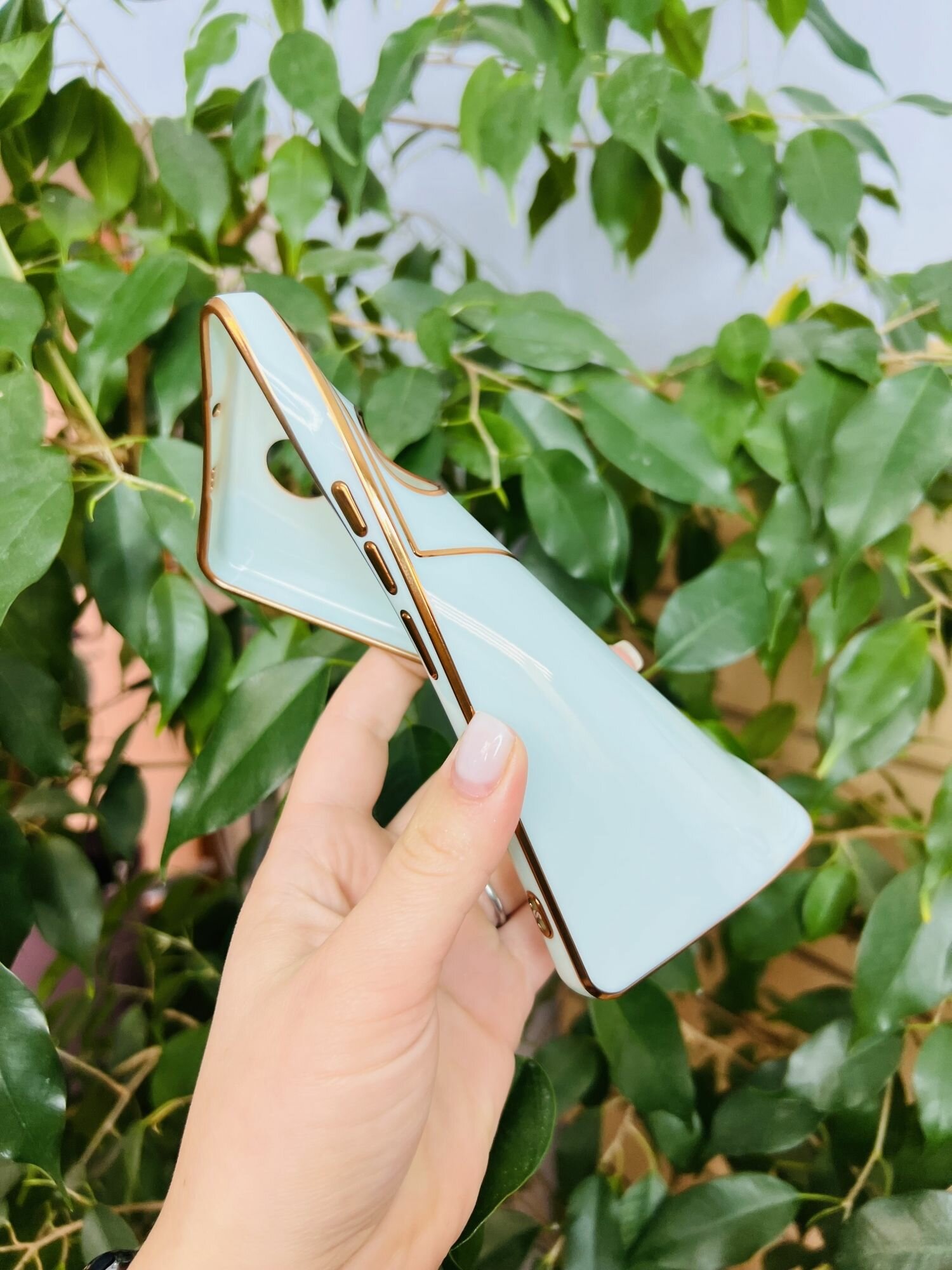 Чехол на Tecno Camon 20 Pro 5G / Техно Камон 20 Про 5G силиконовый inli (Бирюзовый) — фото 1