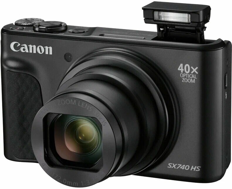 Фотоаппарат Canon PowerShot SX740 HS, черный, black (zoom 40x)