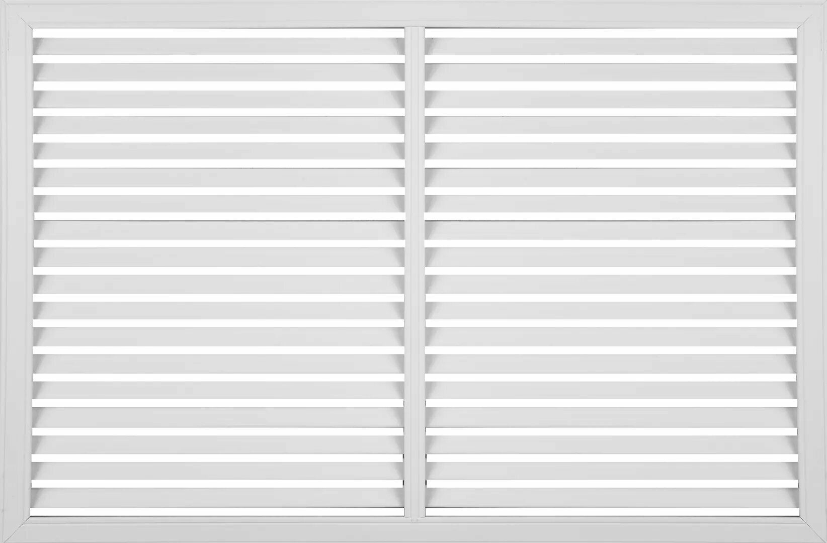 Решётка декоративная 60x90 см цвет белый