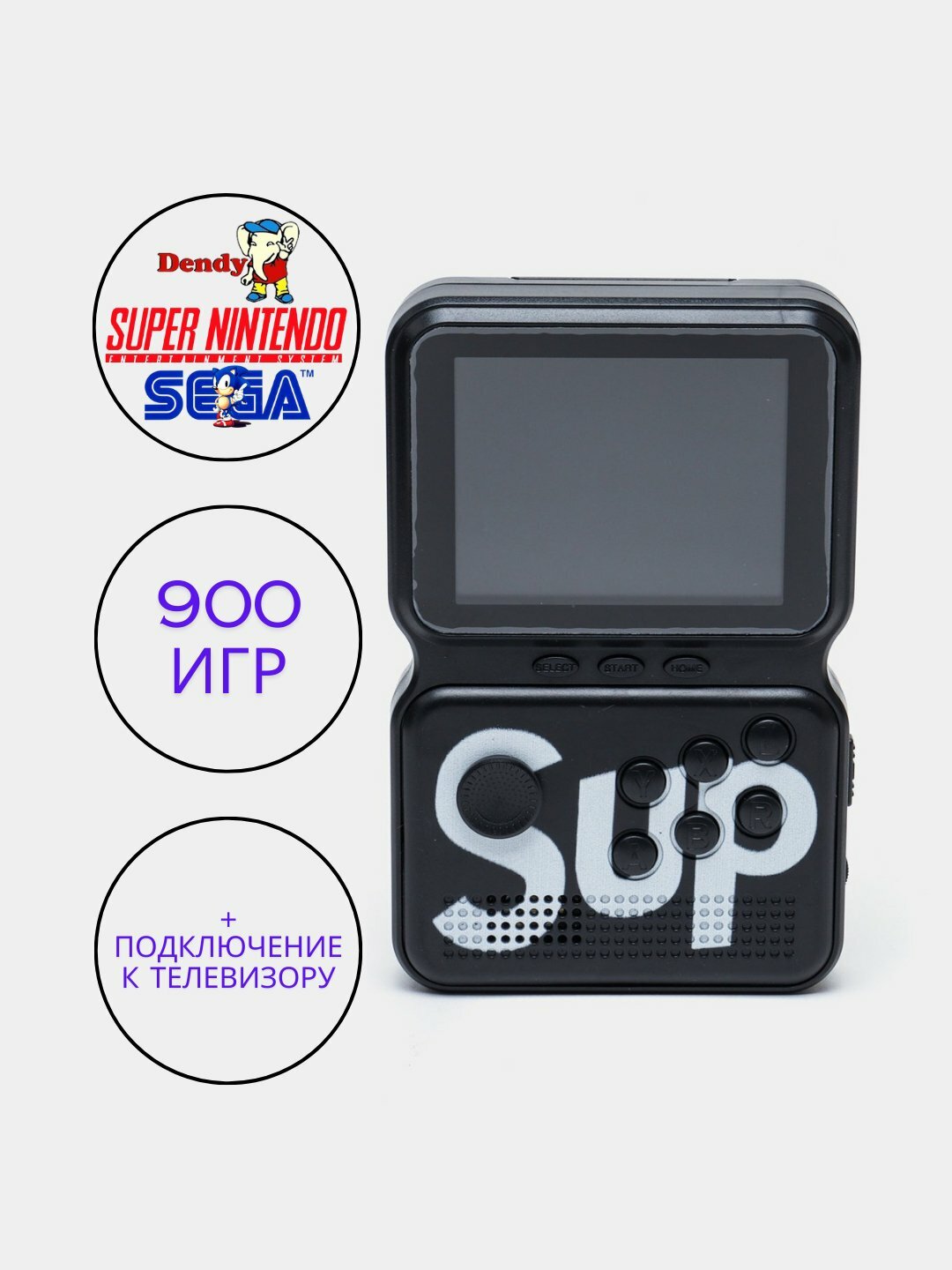 Игровая приставка Sup Game Box портативная карманная консоль сега, денди, игрушки детей