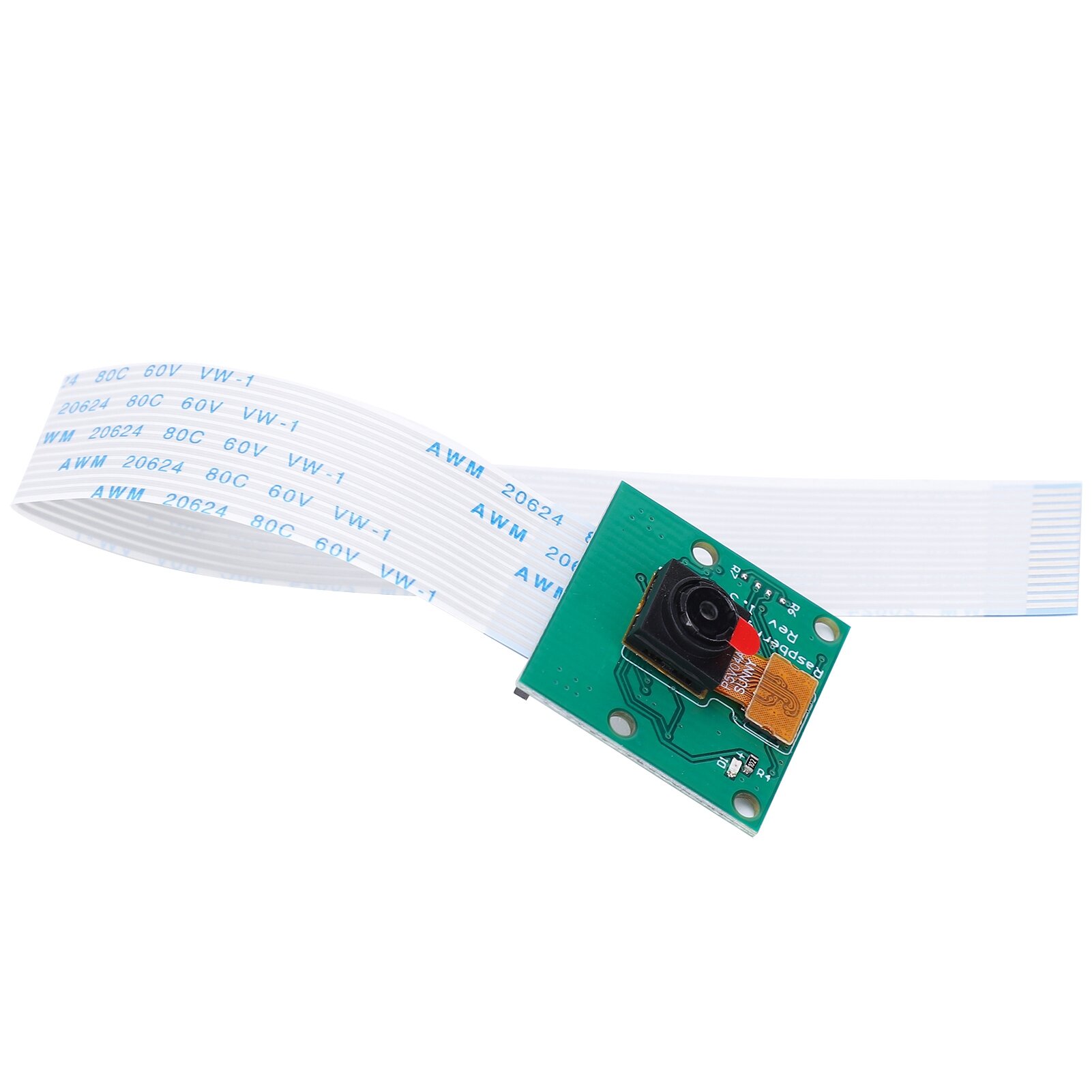 Модуль камеры зеленый для Raspberry Pi 4 3B 5 миллионов пикселей 15 см кабель HBVRPI1508G V11