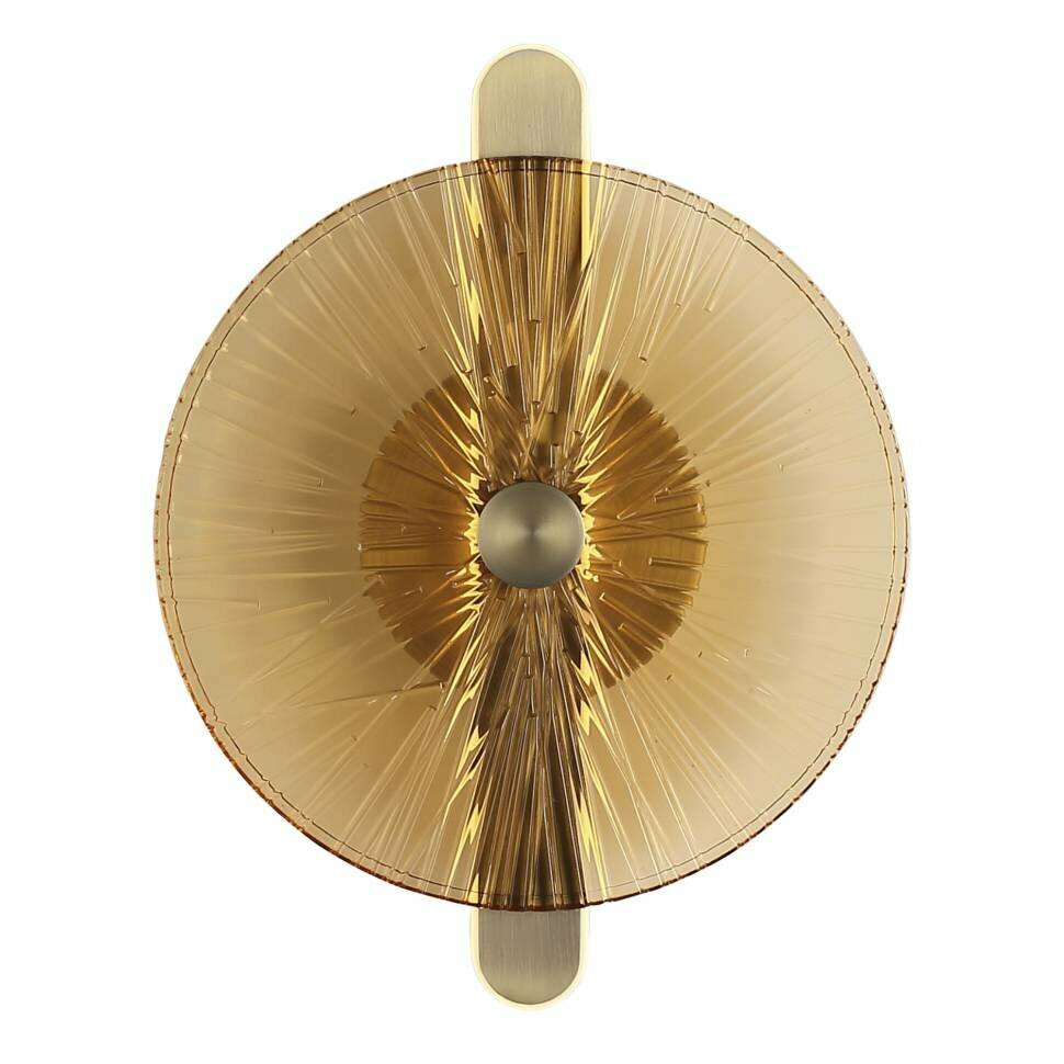 ST LUCE SL6141.311.01 Светильник настенный ST-Luce бронза/янтарь LED 1*11W 4000K WASI