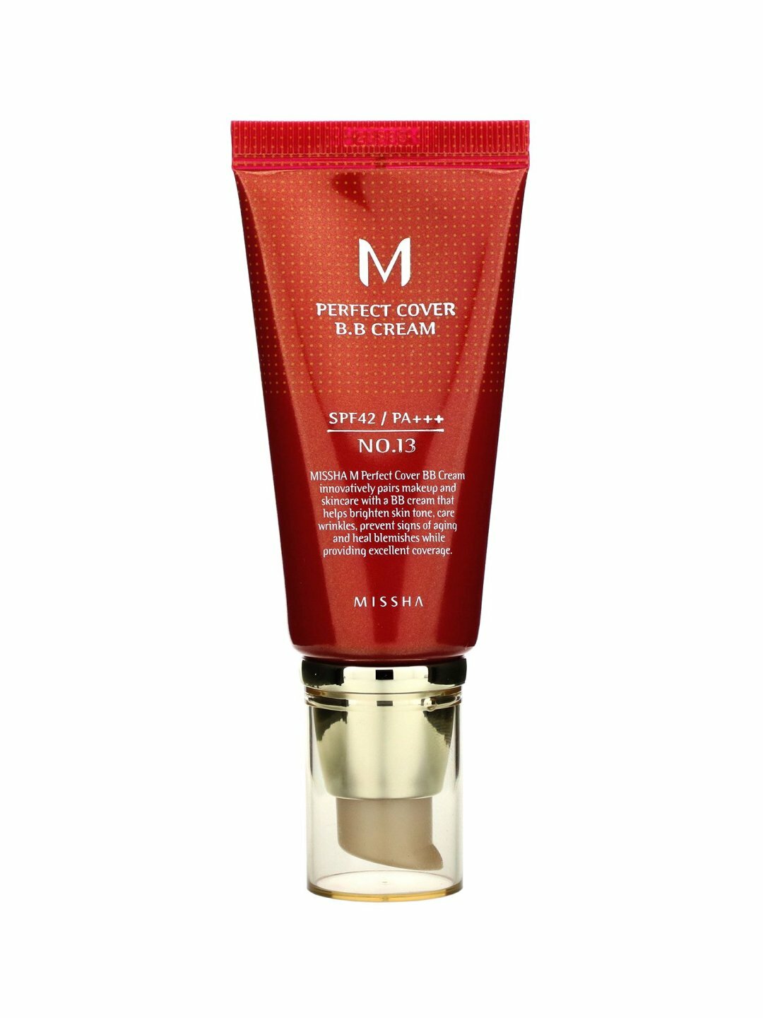Тональный крем MISSHA NO.13 Perfect Cover BB-Cream SPF 42 PA+++, 50 мл — фото 1