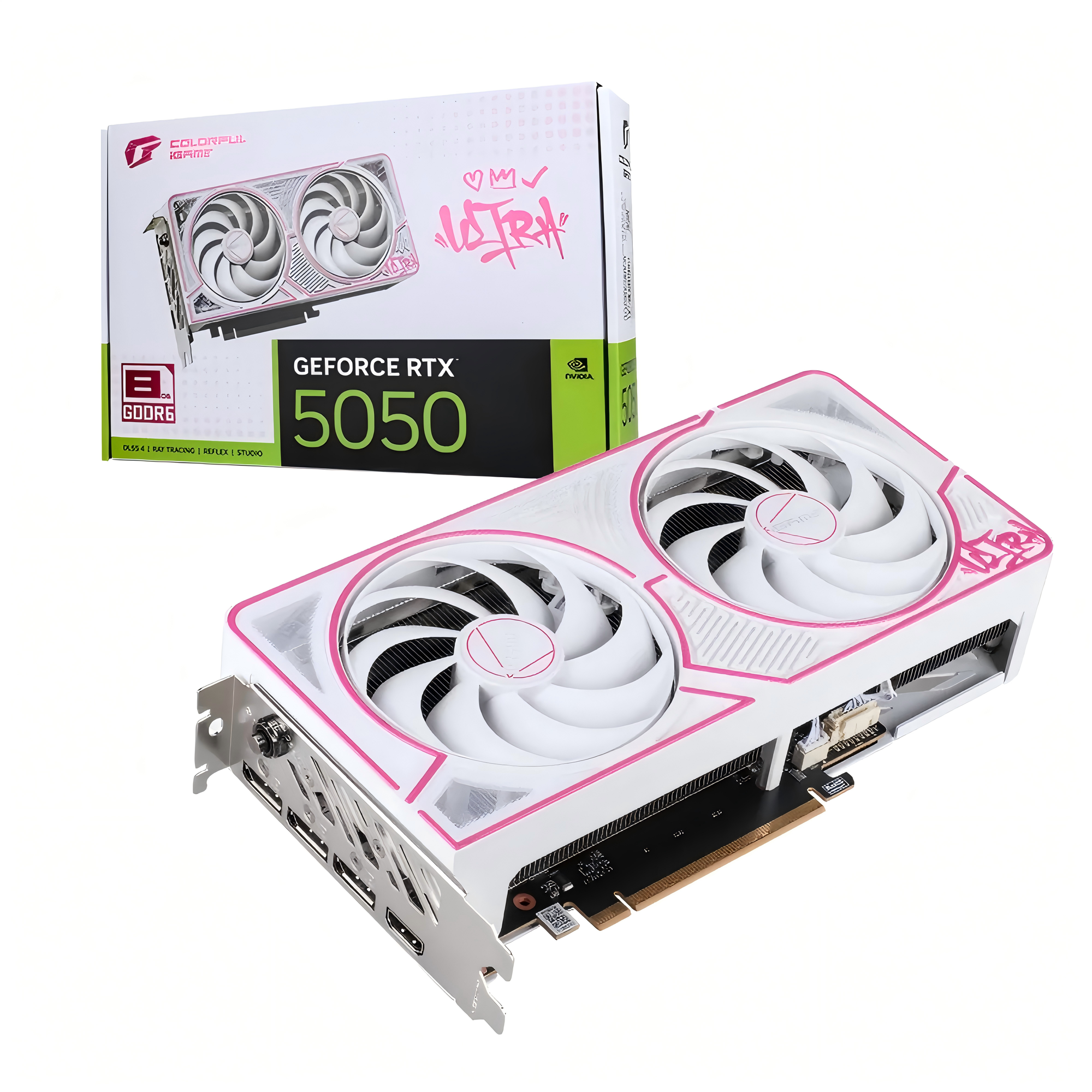 Видеокарта Colorful iGame GeForce RTX 5050 Ultra W DUO OC 8GB-V