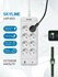 Сетевой фильтр SKYLINE USP-850, 8 розеток, 3 USB + 1 type-C, powe...