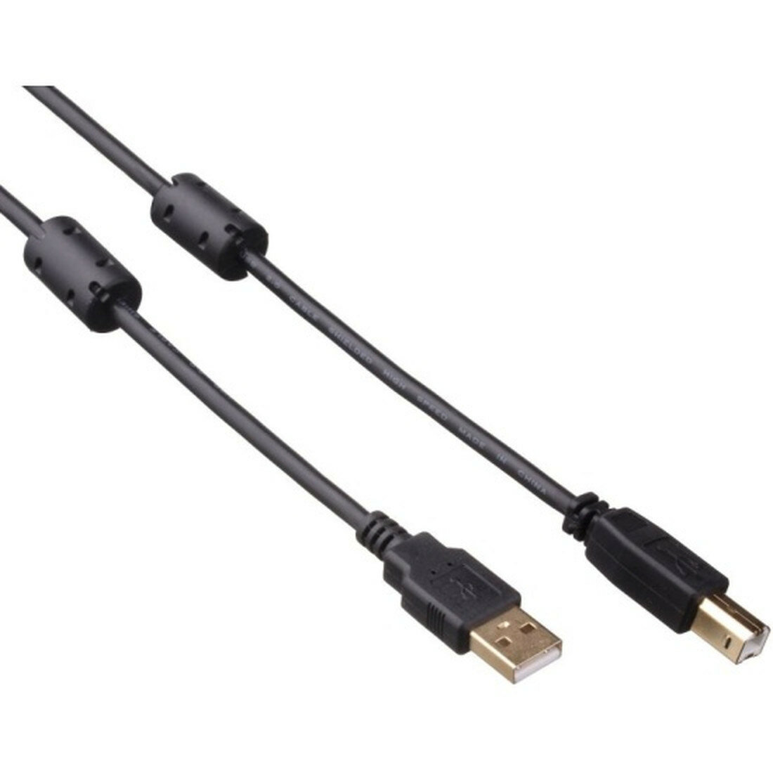 Кабель Exegate USB 2.0 EX-CCF-USB2-AMBM-1.8 (Am/Bm 18м 2 фильтра)