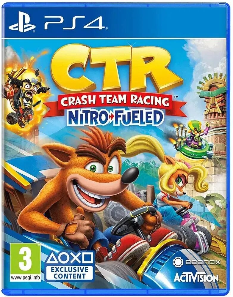 Игра Crash Team Racing Nitro-Fueled, английская версия, для PlayStation 4