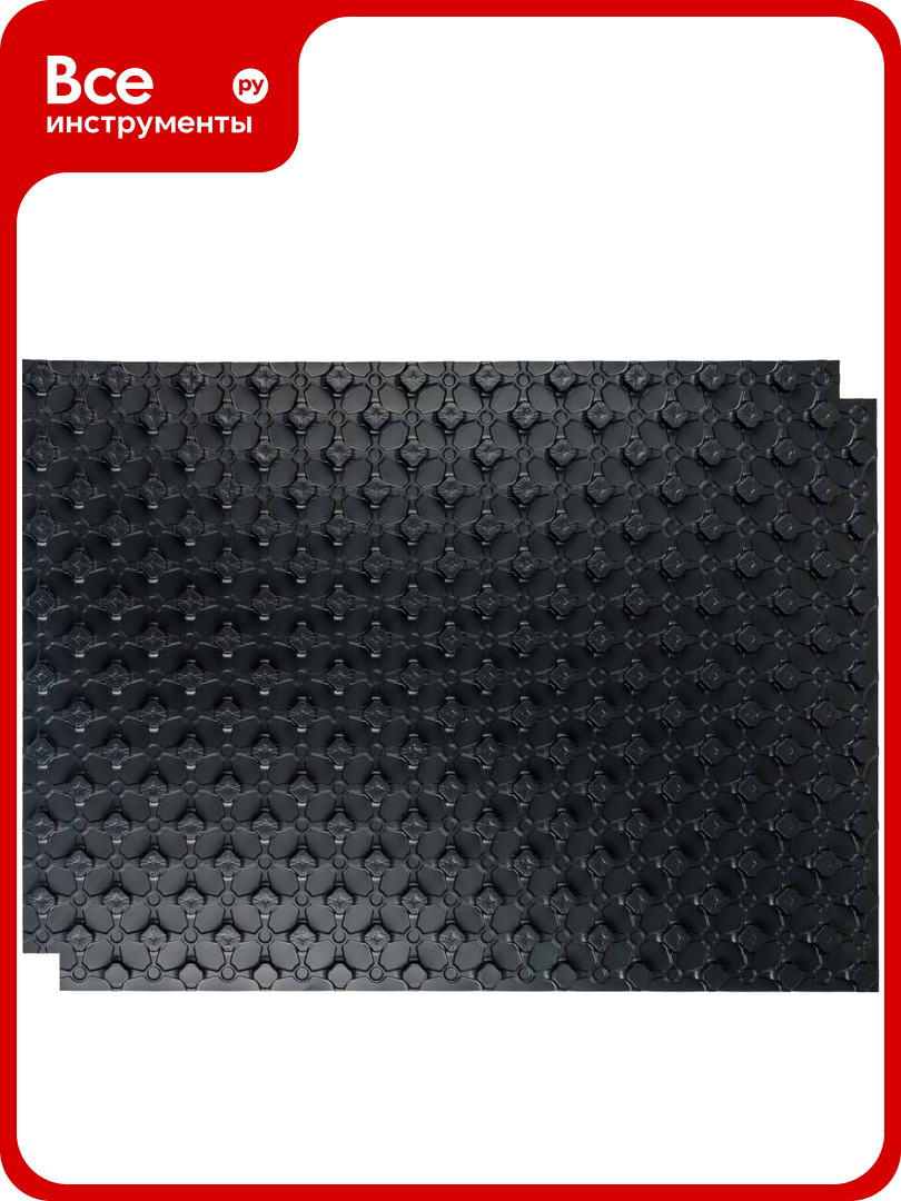 Мат для теплого пола с бобышками STOUT Smf-0001-110802 черный 1100x800x20 RG008Q14OBLPB3