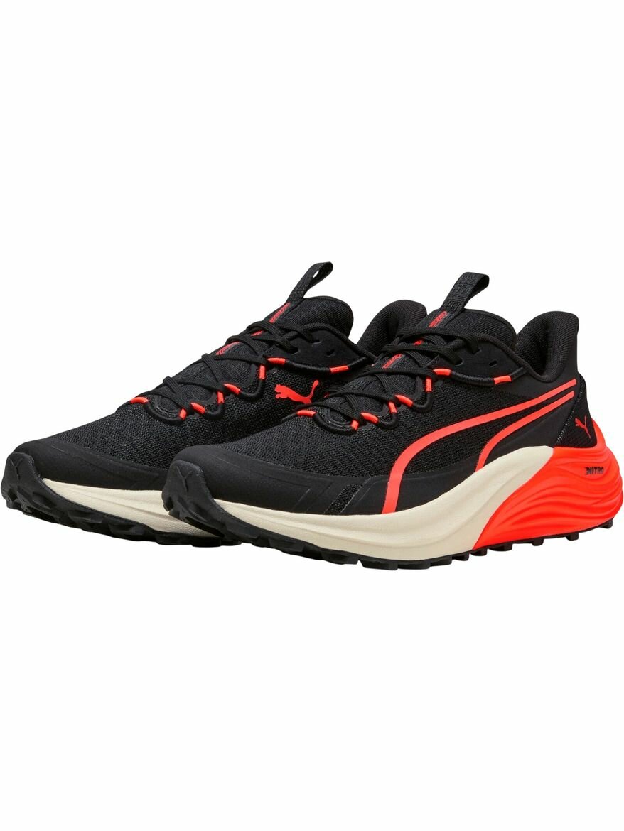 Кроссовки PUMA Electrify NITRO 4 Trail, полнота F, размер 7,5 UK, черный