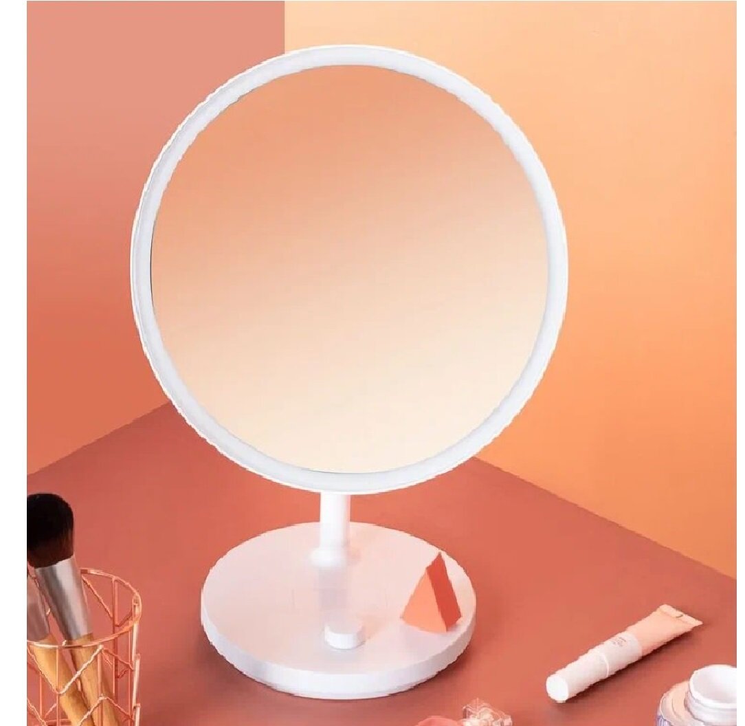 Зеркало косметическое настольное Jordan & Judy Makeup Mirror NV535 с подсветкой, белый