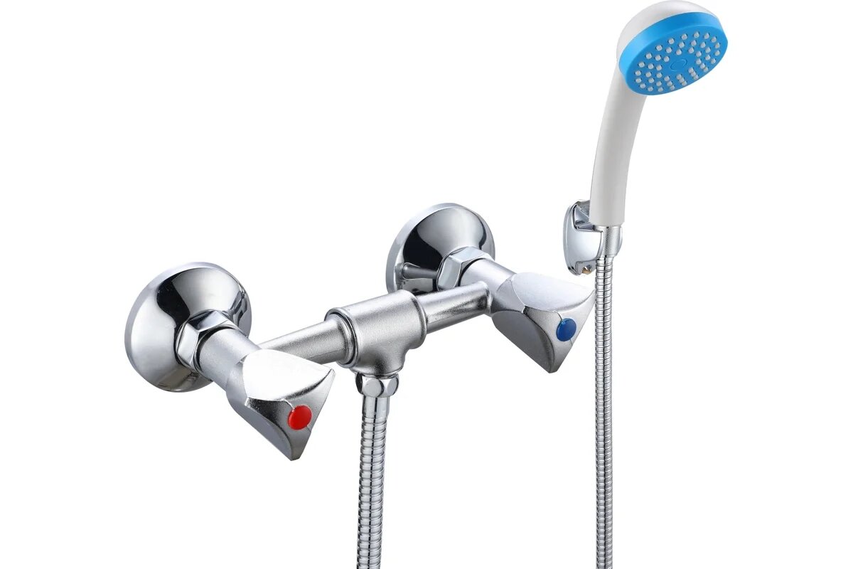 Смеситель для душа РМС с кран-буксой хром SL119-003 - 1 шт