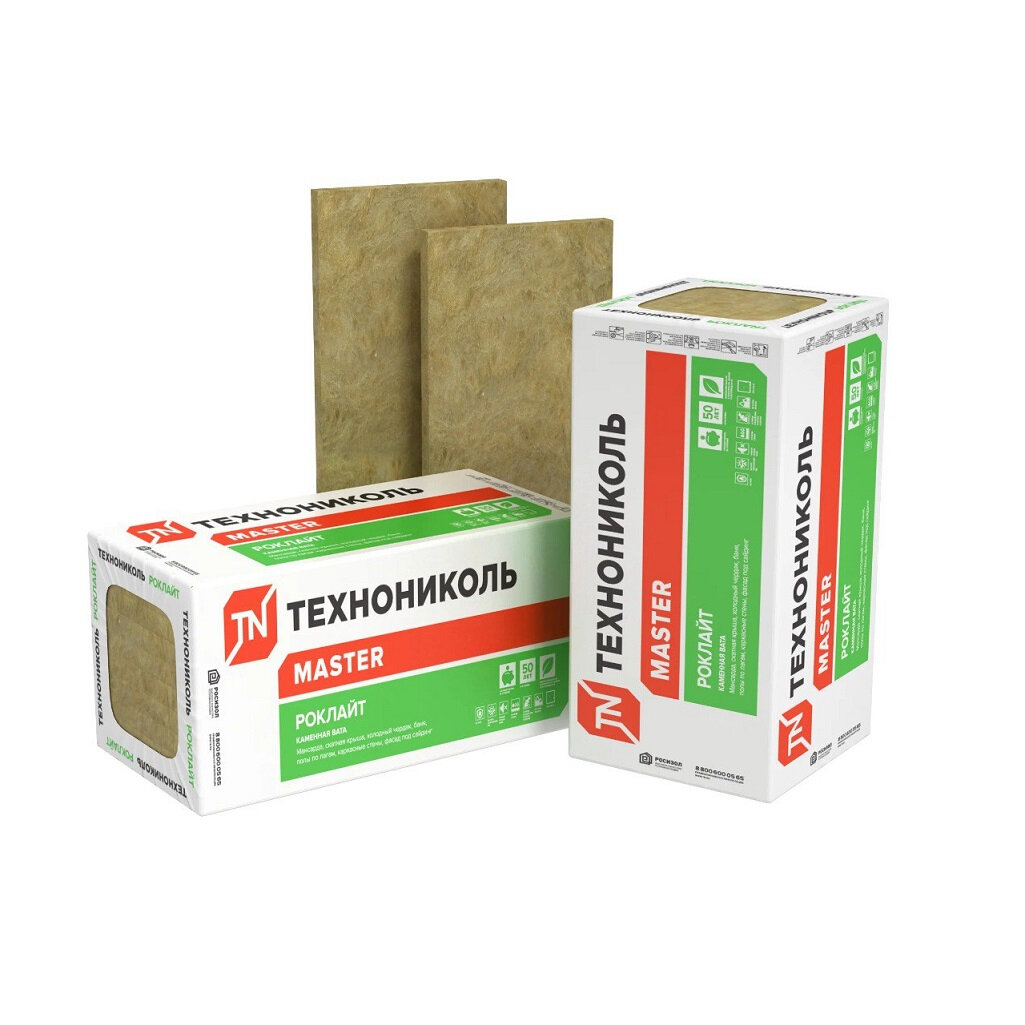 Утеплитель Технониколь Мaster Роклайт 100х600х1200 мм 4.32 кв. м 6 плит