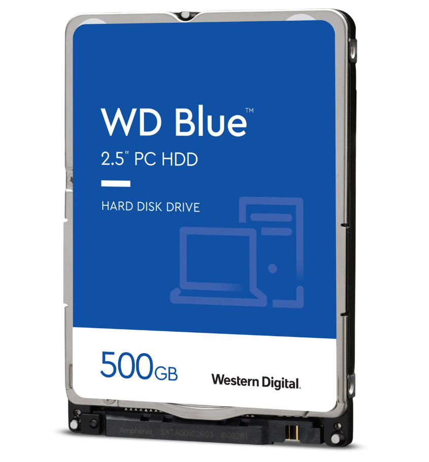 Жесткий диск HDD 2.5" 500Gb, SATA-III, Western Digital, 16mb, 5400rpm, WD Blue Mobile (WD5000LPCX)