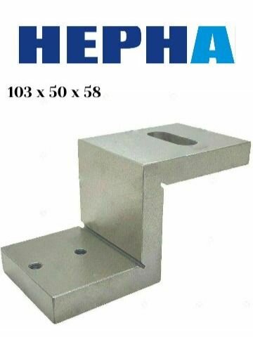 Угловая пластина типа Z для вертикального мини-суппорта// 103 х 50 х 58// Powertex нерна