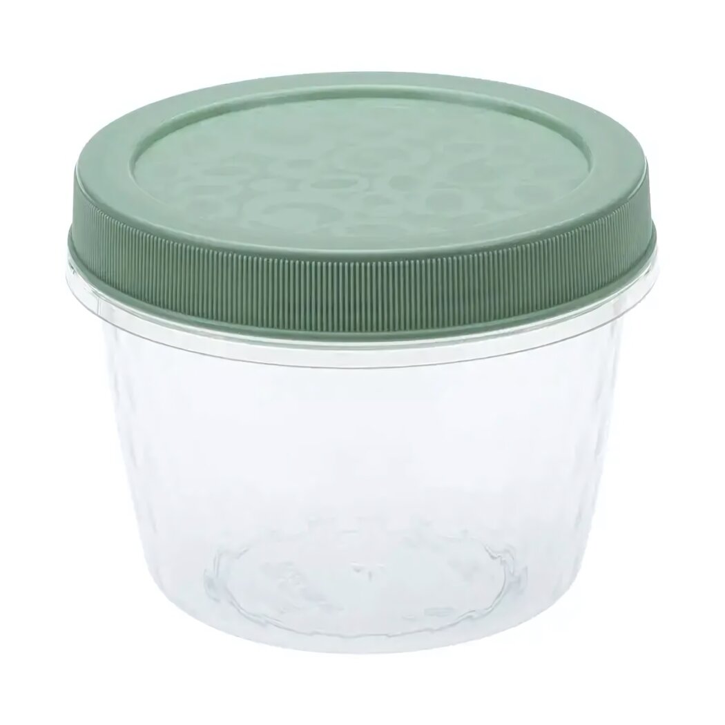 Банка для сыпучих продуктов 'Ролл' 055л цвет в ассортименте пластик 11x11x8.5см