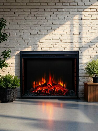 Изображение товара Электроочаг RealFlame Epsilon 33, обогрев, звуковой эффект, пульт ду (электрический камин, электроочаг)