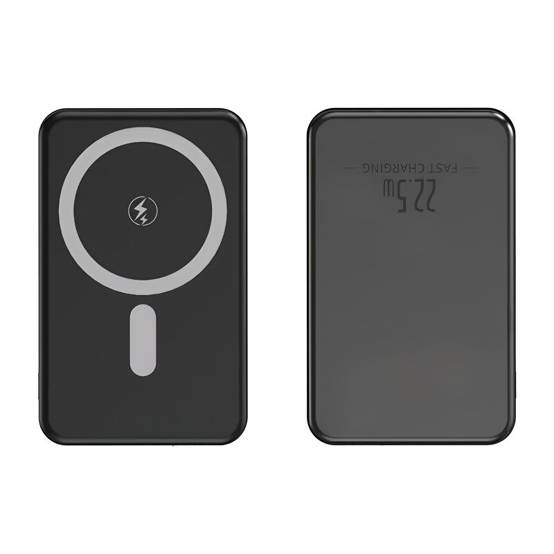 Powerbank 10000 mAh с быстрой зарядкой 22.5W / Беспроводная и проводная зарядка / Магнитный держатель MagSafe — фото 1