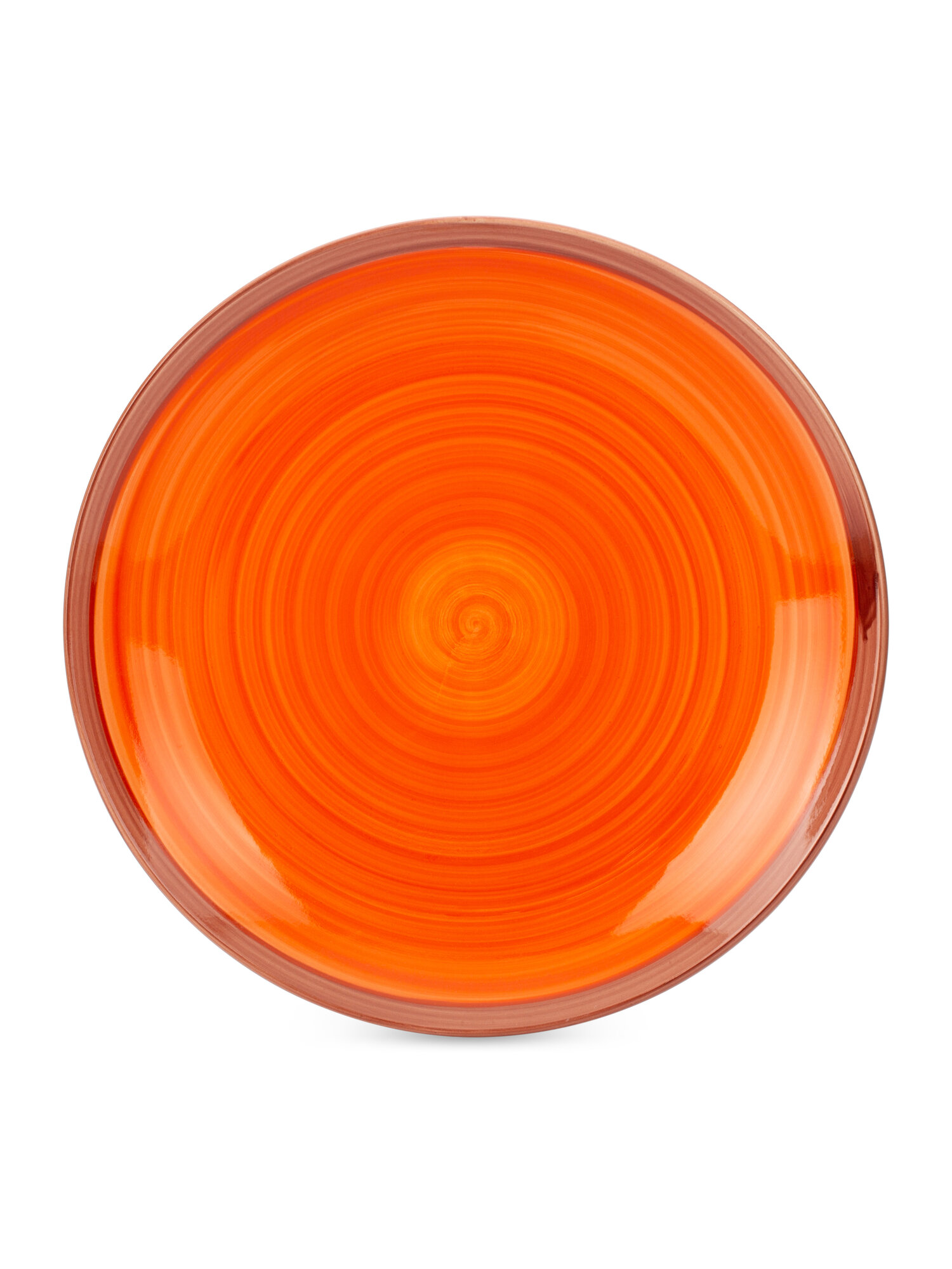 Тарелка обеденная "WOOD ORANGE" Fioretta, 27см, керамика, цвет оранжевый