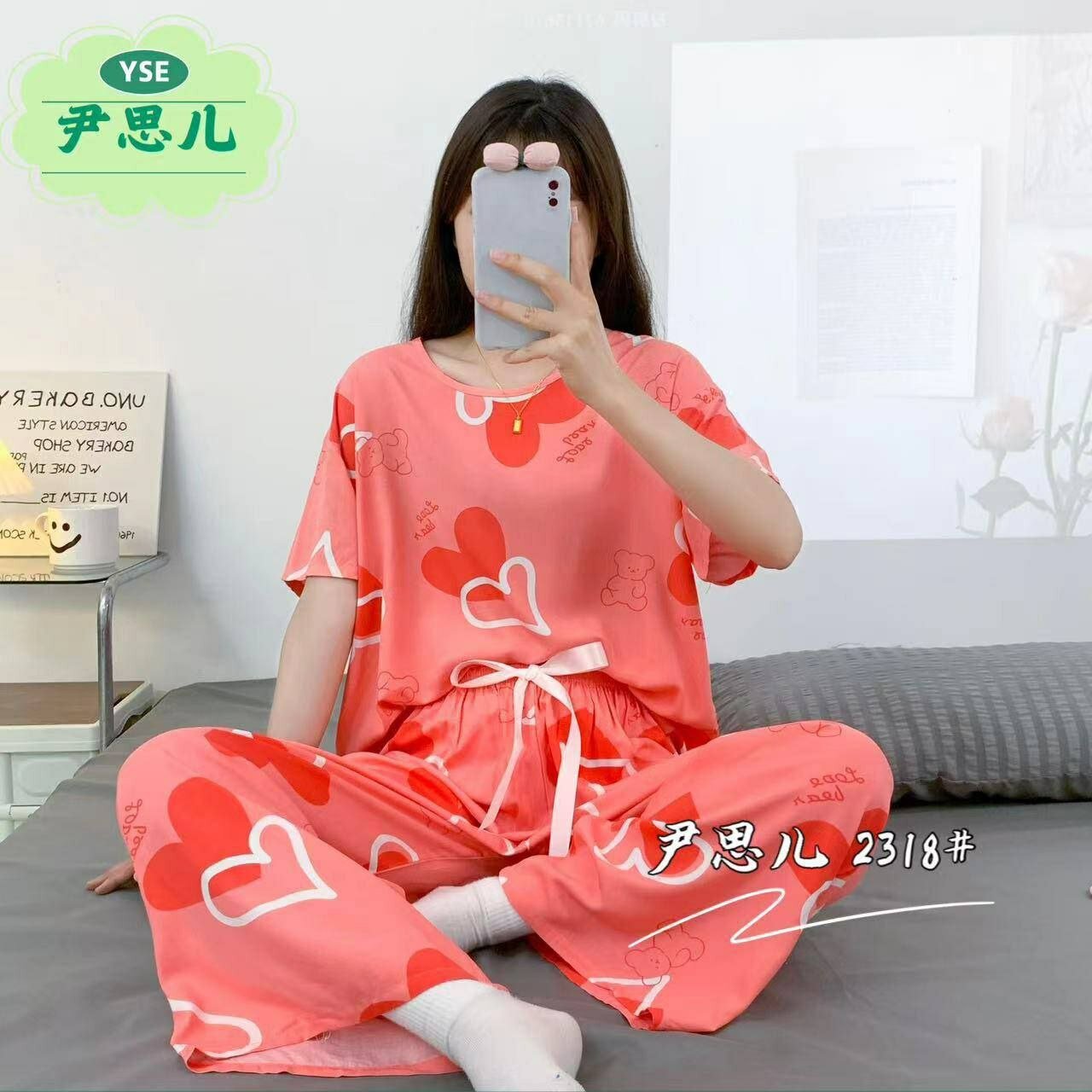 Пижама  Home wear, размер XXL, розовый,