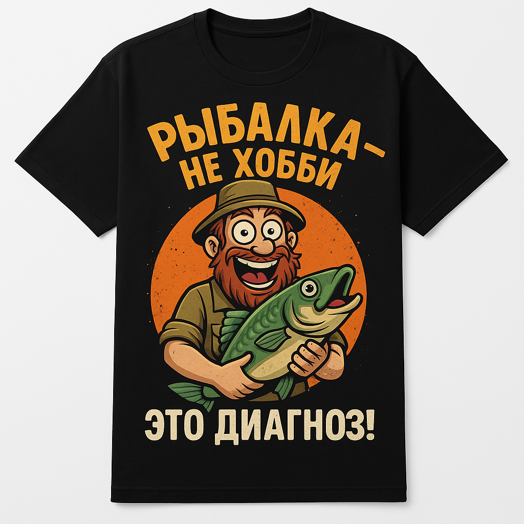 Футболка, 1 шт., размер L, черный/черный