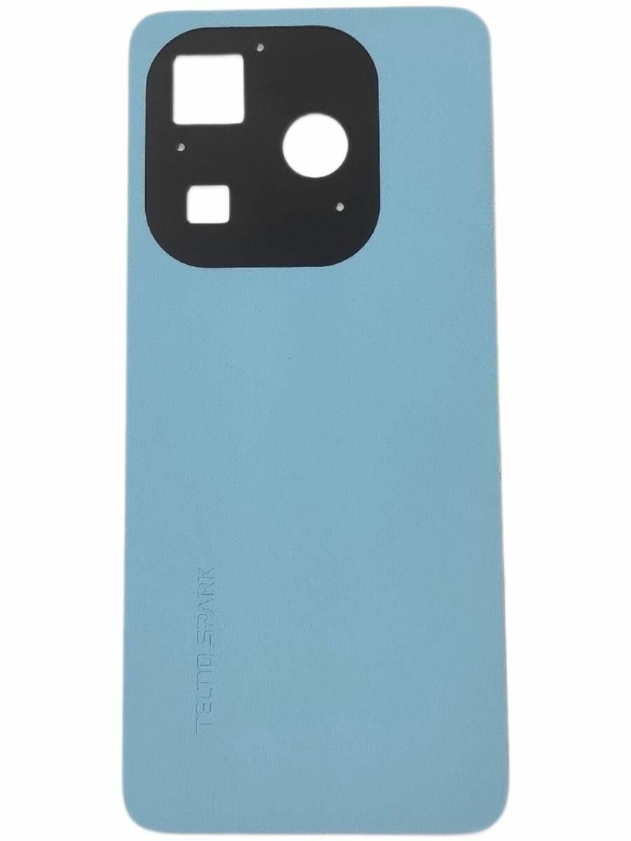 Задняя крышка Tecno Spark 20 KJ5 голубая