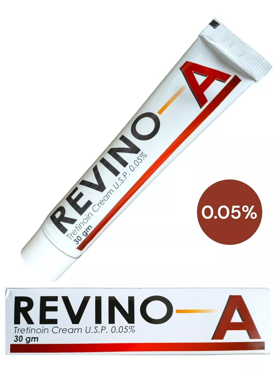 Третиноин 0.05% Tretinoin Cream Revino-A USP 0.05% 30 гр.