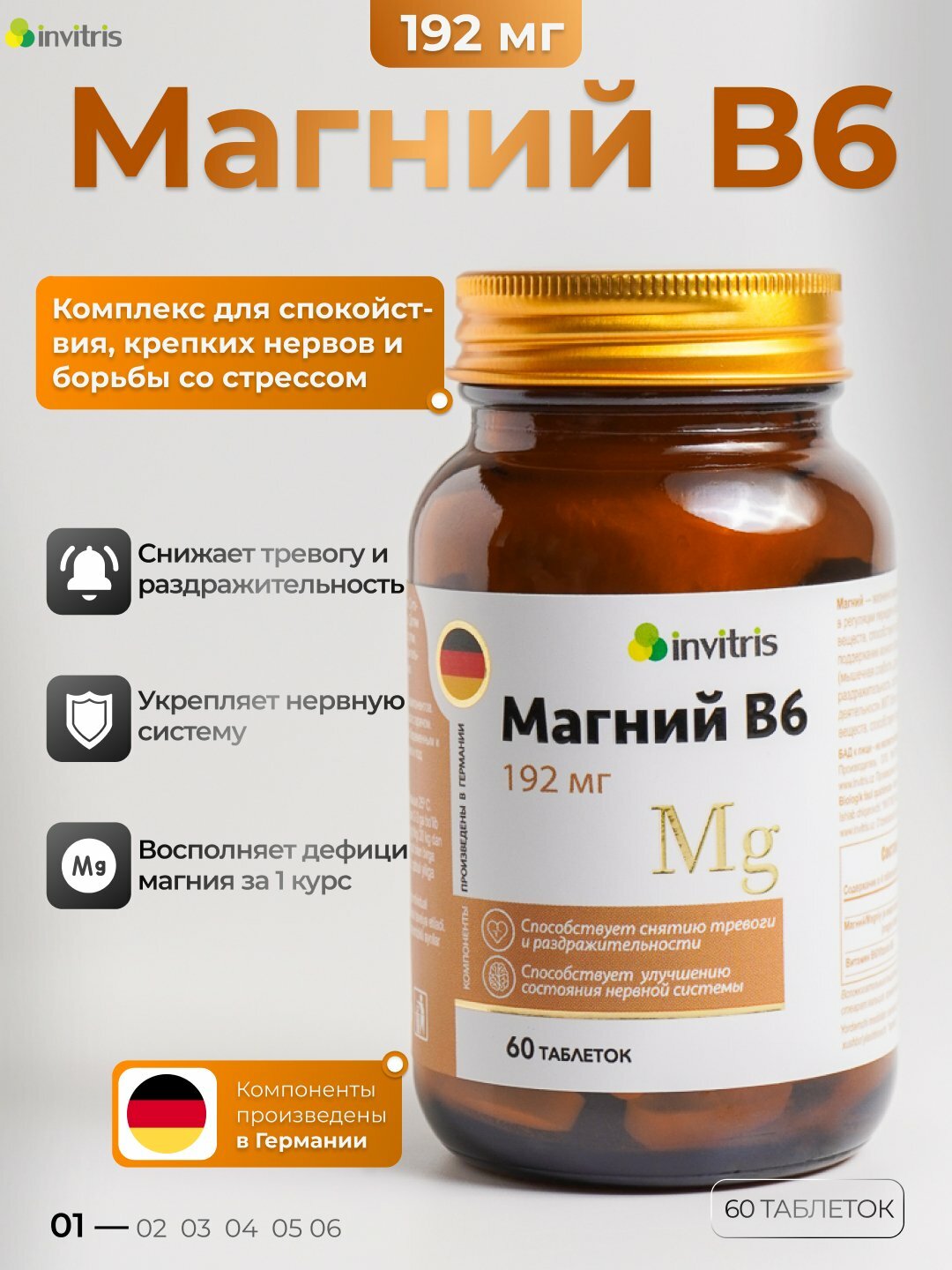 Магний B6 Форте, антистресс, энергия. Поддержка сердечно-сосудистой системы.