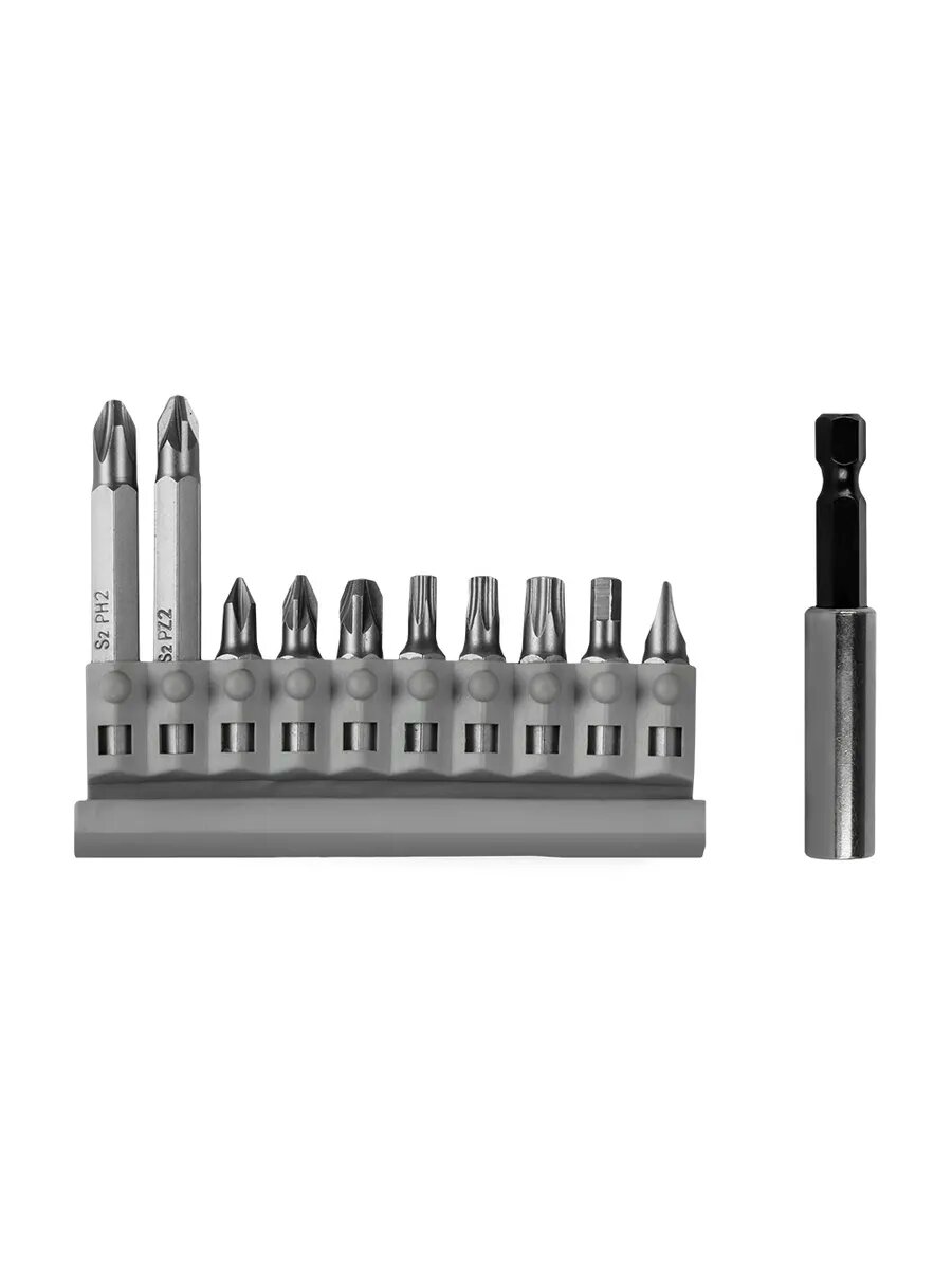 Набор бит Мастер 11шт PH PZ Torx Tamper HEX SL - 25мм