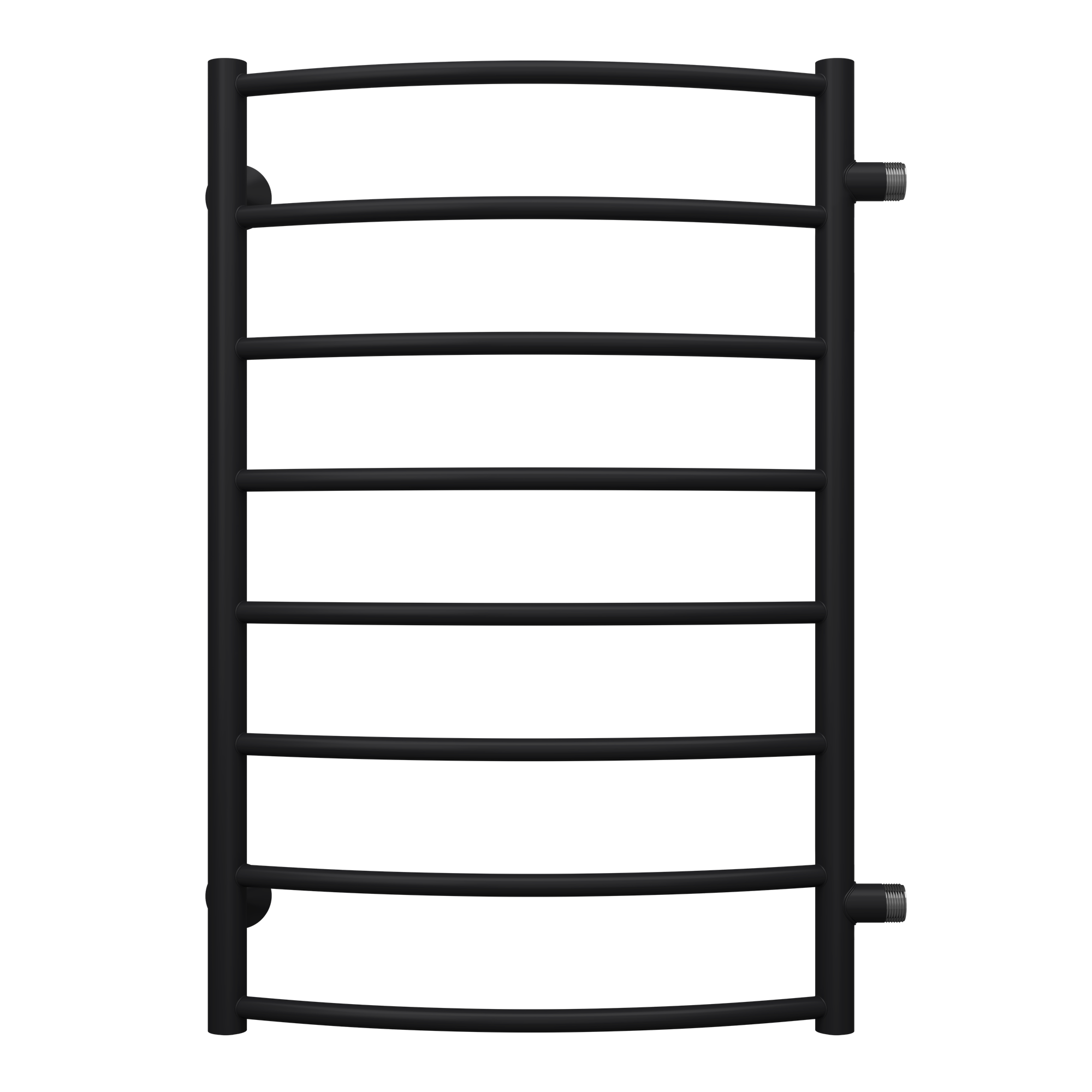 Полотенцесушитель водяной черный с боковым подкл. TERMINUS (Терминус) Классик П8 500х800 б/п 600 мм нержавеющая сталь