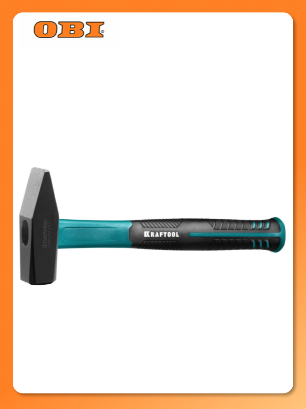 Молоток слесарный KRAFTOOL с фиберглассовой рукояткой 800 г