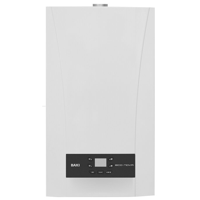 BAXI ECO NOVA 24F Котёл газовый настенный  мощность кВт-96-24 двухконтурный камера сгорания-закрытая белый